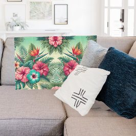 明るい熱帯 フリースブランケット