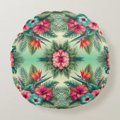 明るい熱帯 ラウンドクッション (正面)