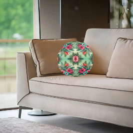 明るい熱帯 ラウンドクッション