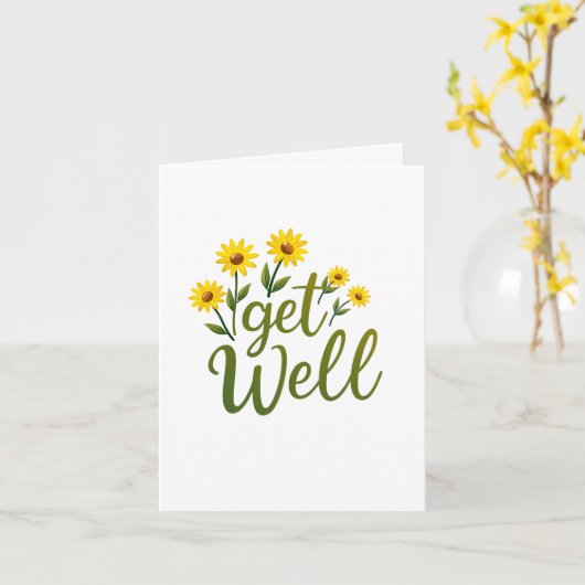 明るい牧草地の花はよくカードを取得 カード (黄色い花)