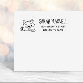 明るい犬の柴犬ペットアドレス セルフインキングスタンプ