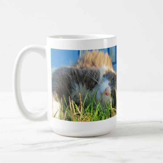 明るい猫は明るいです コーヒーマグカップ (左)