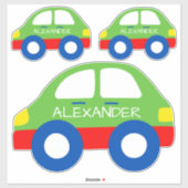 明るい玩具パーソナライズされた車 シール (シート)