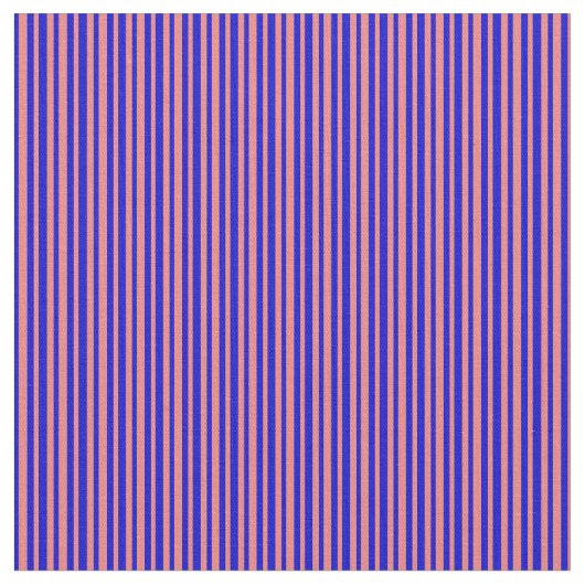 明るい珊瑚と青い色のパターン ファブリック (クローズアップ)