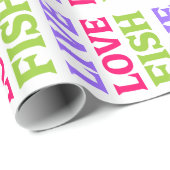 明るい生きている愛魚 ラッピングペーパー (ロールコーナー)