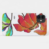 「明るい白いフローラ」の電話ケース Case-Mate iPhoneケース (裏面(横))