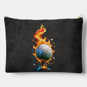 明るい白のゴルフボール アクセサリーポーチ (裏面)