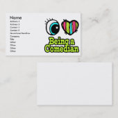 明るい目のハートコメディアンが大好き 名刺 (正面/裏面)