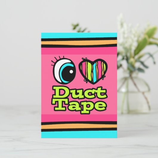 明るい目のハート私はダクトテープが大好き 招待状 (スタンド正面)