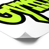 明るい目のハート私は体操が大好き ポスター (角)