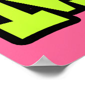 明るい目のハート私は数学が大好き ポスター (角)