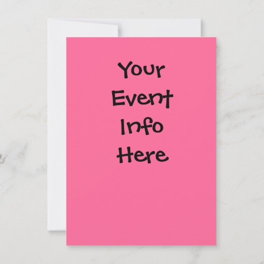 明るい目のハート私は水スライドを愛する 招待状 (裏面)