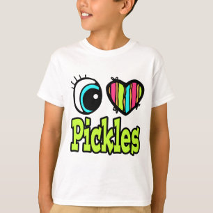 『明るい目のハート・イ・ラブ・ピクルス』 Tシャツ