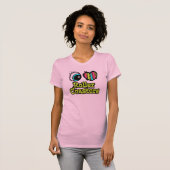 明るい目のハートI愛ローラーコースター Tシャツ (正面フル)