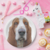 明るい目のバセットハウンド ペーパープレート (パーティー)