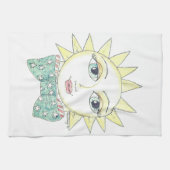 明るい目の太陽 – キッチンタオル (横)
