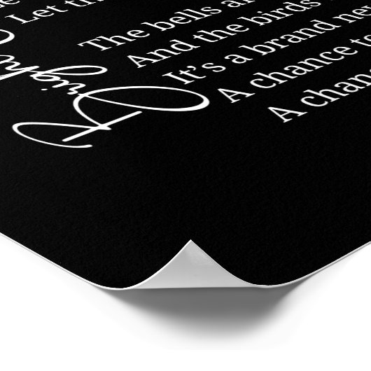 明るい目の女の子の感動的詩の壁のポスター ポスター (角)