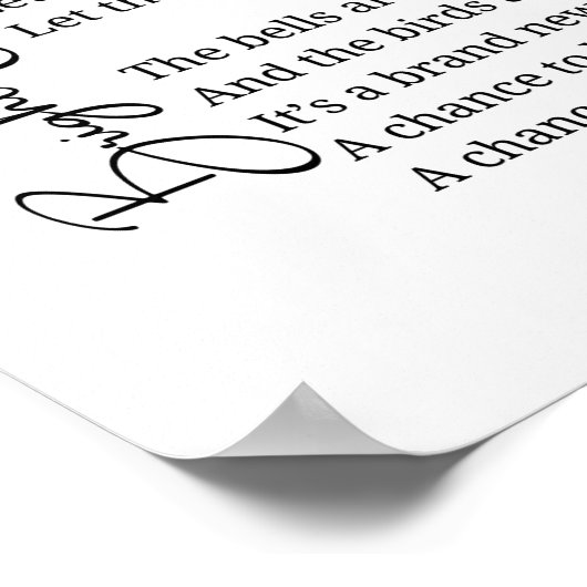 明るい目の女の子感動的詩ウォールアートデコール ポスター (角)