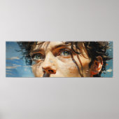 明るい目の幅絵画広 ポスター (正面)