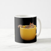 明るい目をした、薮が多い後につかれたシマリス コーヒーマグカップ (正面右)