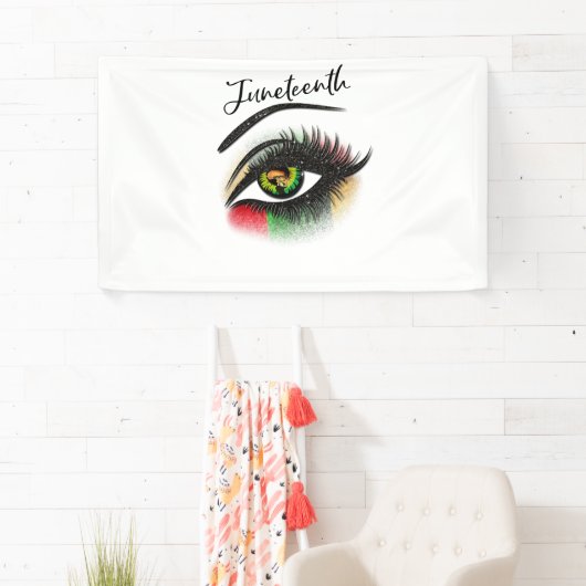 明るい目ジュネクサユネグアイアフリカ 横断幕 (インサイチュ)