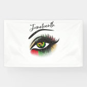 明るい目ジュネクサユネグアイアフリカ 横断幕 (横)