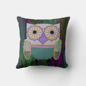 明るい目フクロウ クッション (裏面)