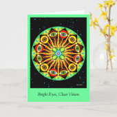 明るい目澄ん視 カード (黄色い花)