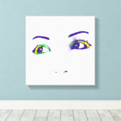 明るい目 キャンバスプリント (インサイチュ (ウッドフロア))