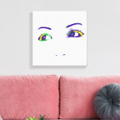 明るい目 キャンバスプリント (インサイチュ (リビング))