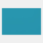 明るい真のオレンジ無地の色 ラッピングペーパーシート (正面3)