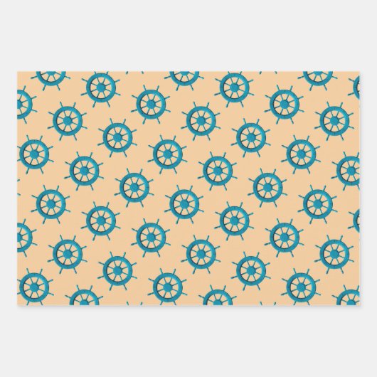 明るい真のオレンジ無地の色 ラッピングペーパーシート (正面)