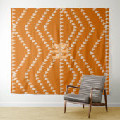 明るい矢印パターンモノグラム タペストリー (インサイチュ(横))