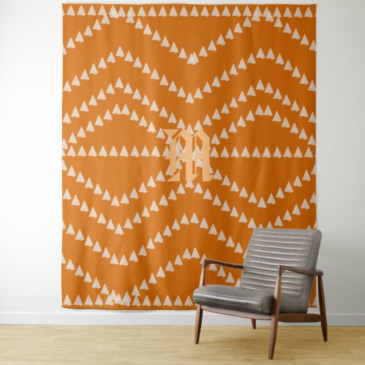 明るい矢印パターンモノグラム タペストリー (インサイチュ)