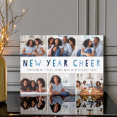 明るい知らせ|の新年の写真のコラージュカード シーズンカード