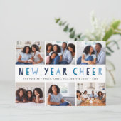 明るい知らせ|の新年の写真のコラージュカード シーズンカード (スタンド正面)