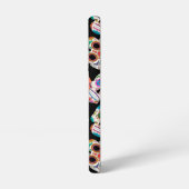 明るい砂糖のスカルパターン SAMSUNG GALAXYケース (左側面)