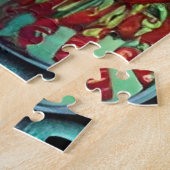 明るい砂糖スカル ジグソーパズル (側面)