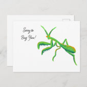 明るい祈グリーンのマンテカスタムィス ポストカード (正面/裏面)