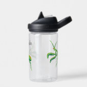 明るい祈グリーンのマンテパーソナライズされたィス ウォーターボトル (左面)