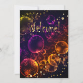 明るい神話のレンズ《写真》ぼけ味効果バブル色 招待状 (正面)