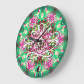 明るい禅蓮の時計 ラージ壁時計 (傾斜)