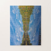 明るい秋の反射 ジグソーパズル (縦)