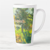 明るい秋の水色 カフェラテマグ (右)