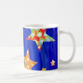明るい空のマグの星 コーヒーマグカップ