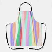 明るい空気の多い森の中をのぞきこむ エプロン (正面)