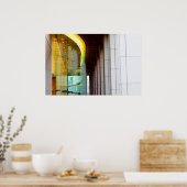 明るい窓 ポスター (キッチン)