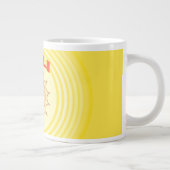 明るい笑顔のカリサン ジャンボコーヒーマグカップ (右)