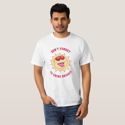 明るい笑顔のサンシャツ Tシャツ (正面フル)