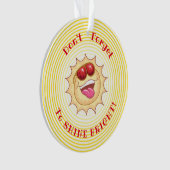 明るい笑顔の日差し オーナメント (正面)